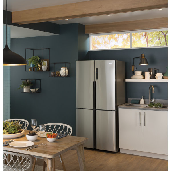 Haier 16.4 Cu. Ft. Quad Door Refrigerator & Reviews Wayfair